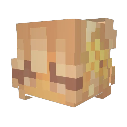 krueg9000 Minecraft avatar head, 3D render