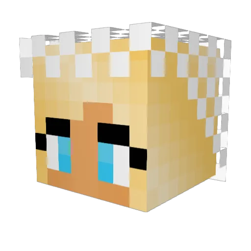 kruemi1 Minecraft avatar head, 3D render
