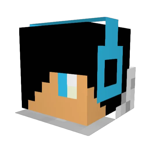 kruis3r1 Minecraft avatar head, 3D render
