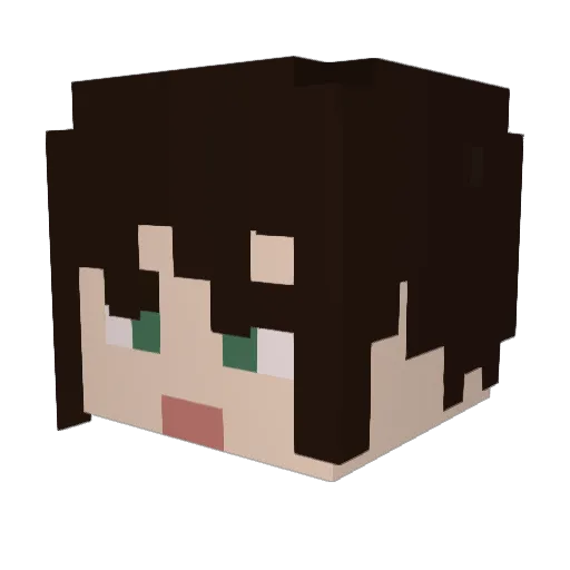 krukifix Minecraft avatar head, 3D render
