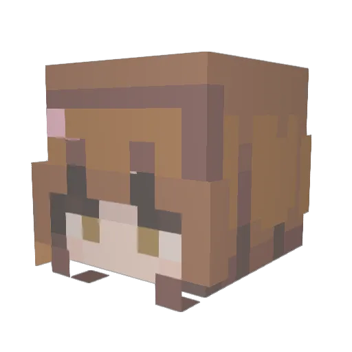 krulcifer2 Minecraft avatar head, 3D render