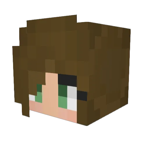 krulowaolis Minecraft avatar head, 3D render