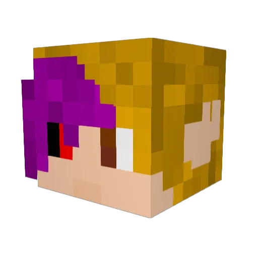krumchy Minecraft avatar head, 3D render