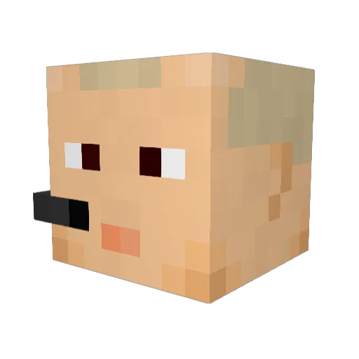 krummi22 Minecraft avatar head, 3D render