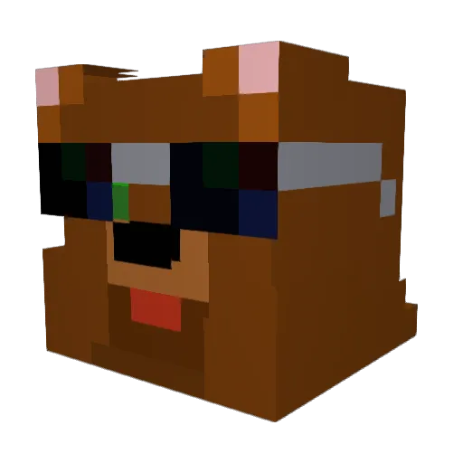 kruoncraft Minecraft avatar head, 3D render
