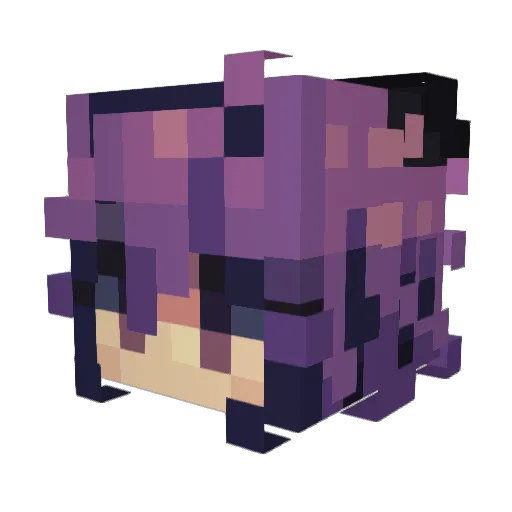 kruoni Minecraft avatar head, 3D render