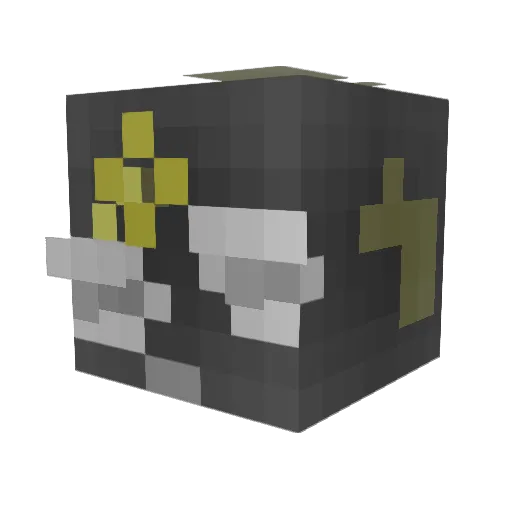 krutchh Minecraft avatar head, 3D render