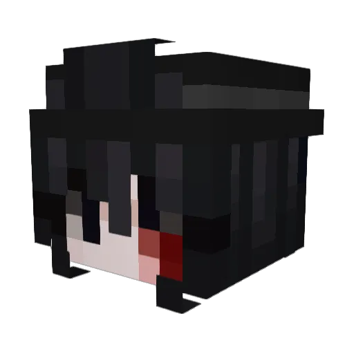 krutko Minecraft avatar head, 3D render