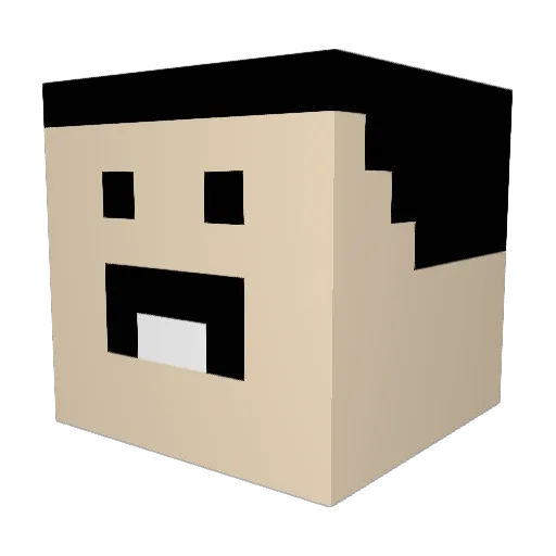 kruttkebab Minecraft avatar head, 3D render