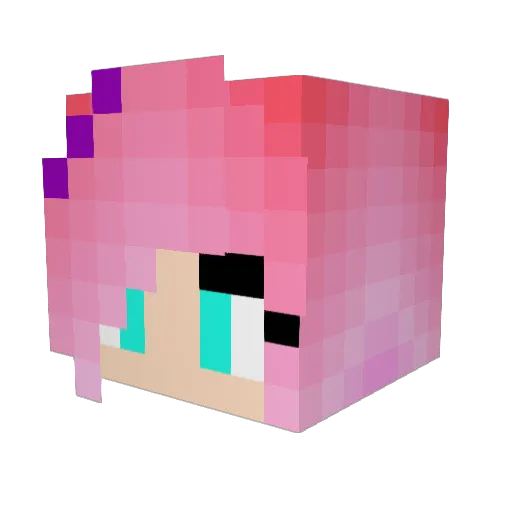 krwake Minecraft avatar head, 3D render
