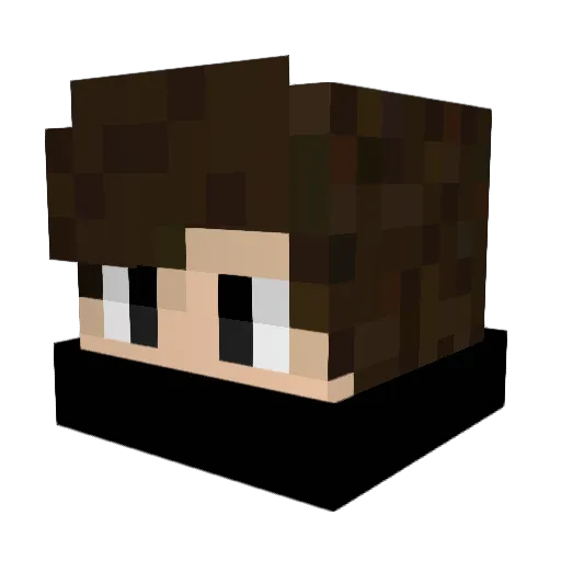 kry_dj Minecraft avatar head, 3D render