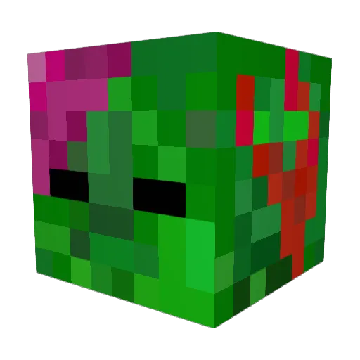 krychaxd Minecraft avatar head, 3D render