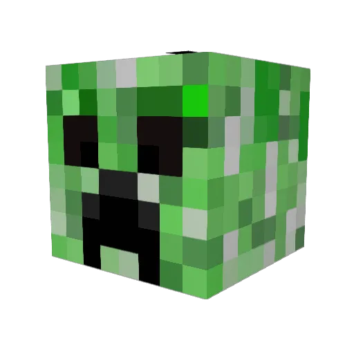 krychownik Minecraft avatar head, 3D render