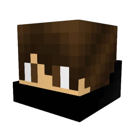 kryko Minecraft avatar head, 3D render