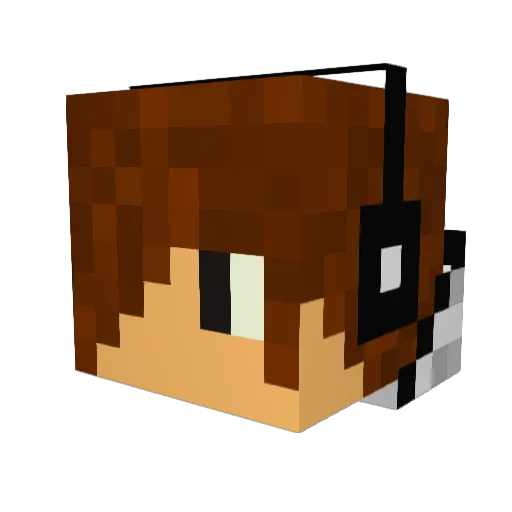 krymanmon Minecraft avatar head, 3D render