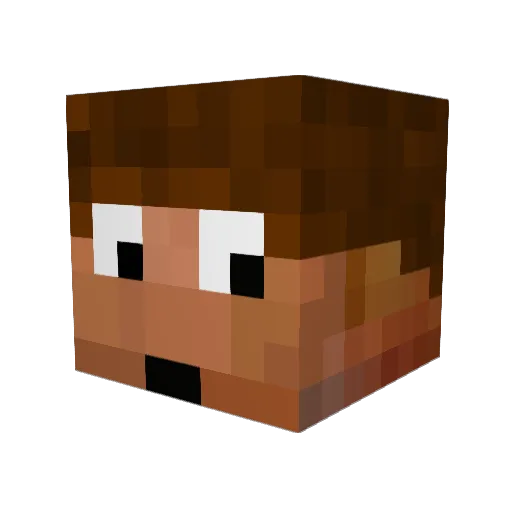 kryodale Minecraft avatar head, 3D render