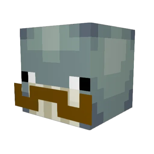 krypters Minecraft avatar head, 3D render