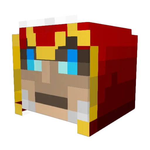 kryptexz Minecraft avatar head, 3D render