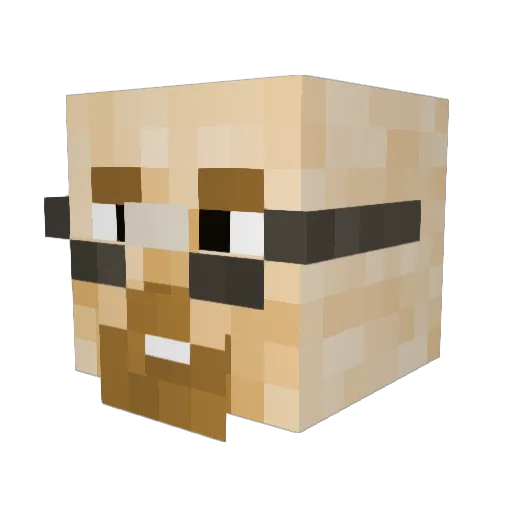krypticcck Minecraft avatar head, 3D render