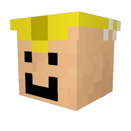 krypto_d Minecraft avatar head, 3D render