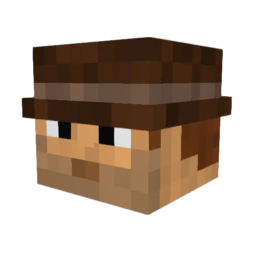 kryrom Minecraft avatar head, 3D render