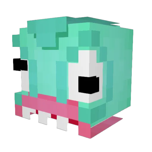 krys_craft12 Minecraft avatar head, 3D render