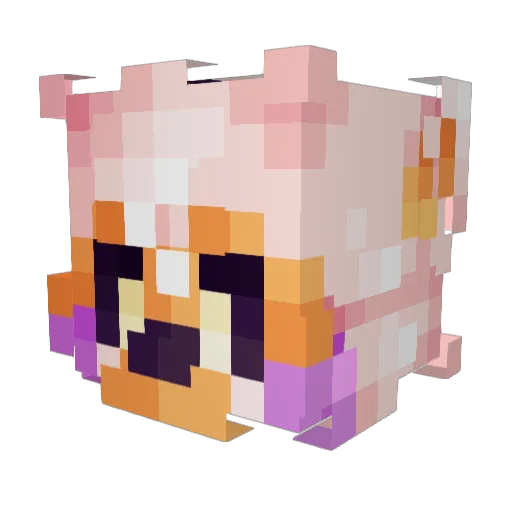 krystal_SSM Minecraft avatar head, 3D render