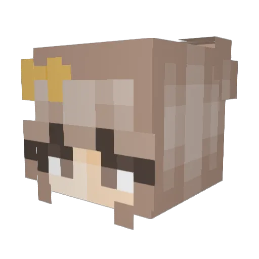 krystal_valir Minecraft avatar head, 3D render