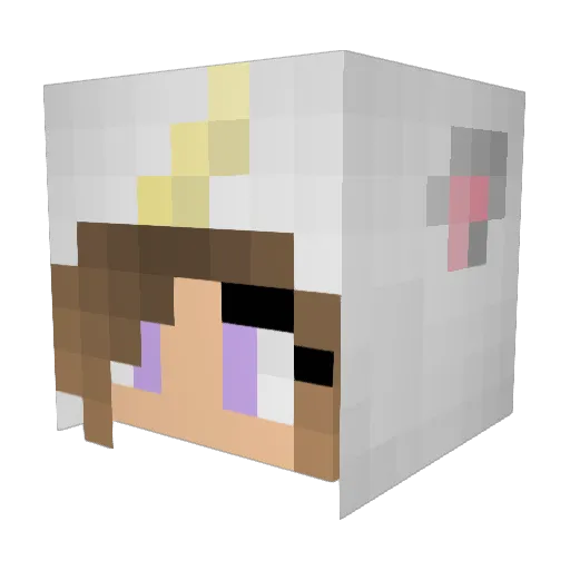 krystaly2 Minecraft avatar head, 3D render