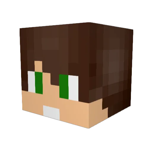 krystufek2003 Minecraft avatar head, 3D render