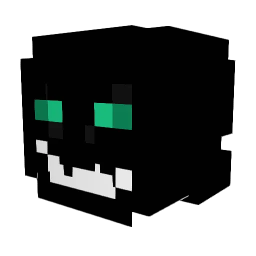 kryt Minecraft avatar head, 3D render