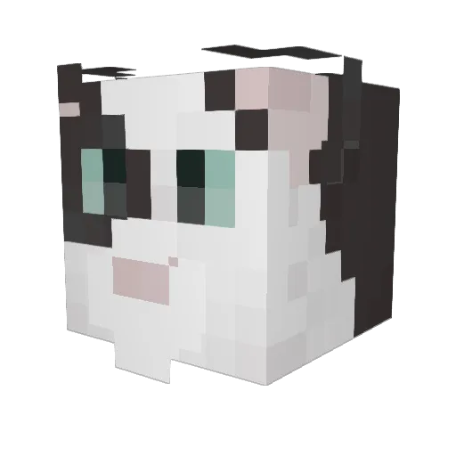 krythal Minecraft avatar head, 3D render