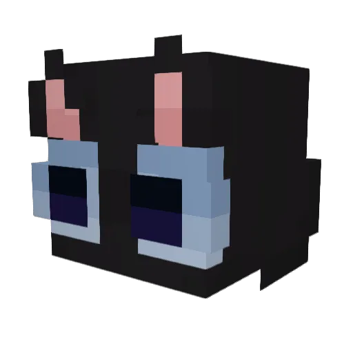 kryzke Minecraft avatar head, 3D render