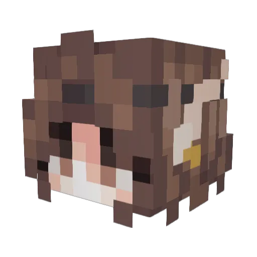 kryzzysowner Minecraft avatar head, 3D render