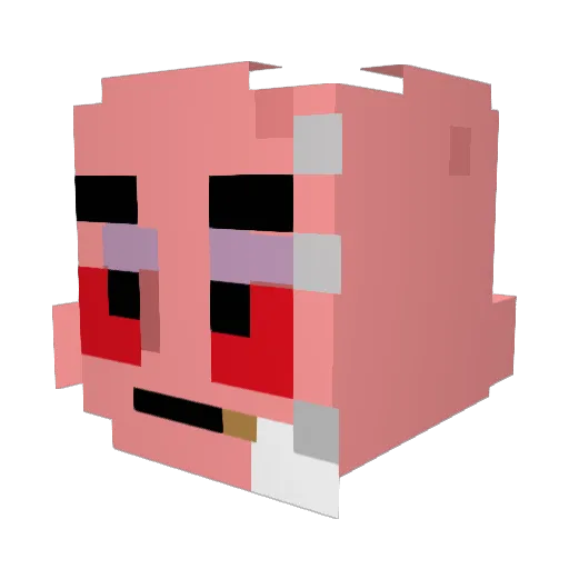 krzak122 Minecraft avatar head, 3D render