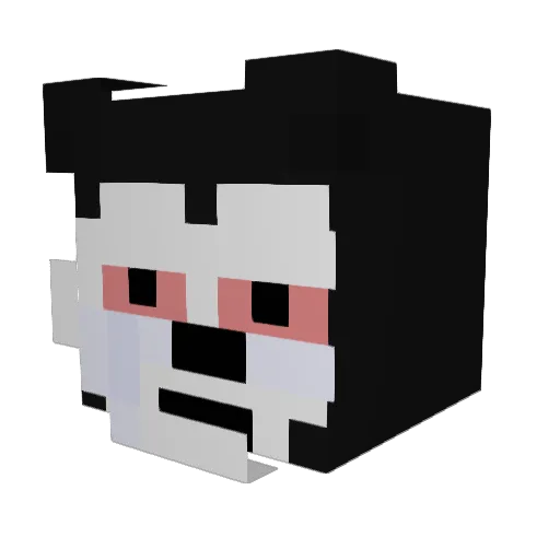 krzak155 Minecraft avatar head, 3D render