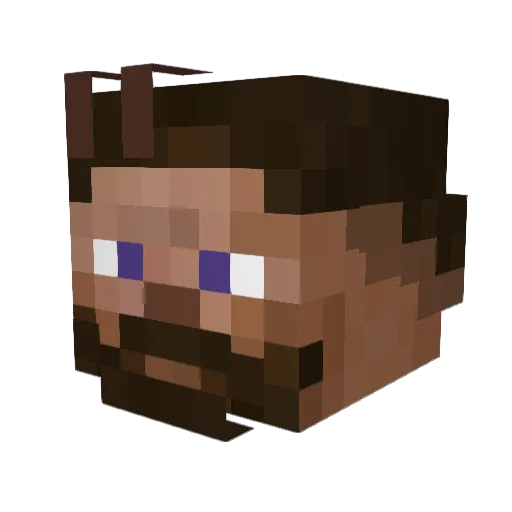 krzeslo997 Minecraft avatar head, 3D render