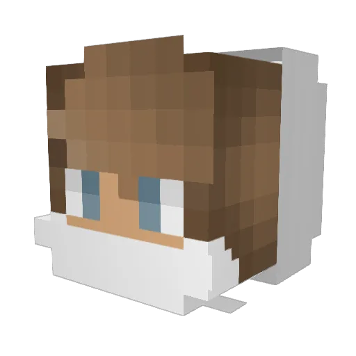 krzycu123 Minecraft avatar head, 3D render