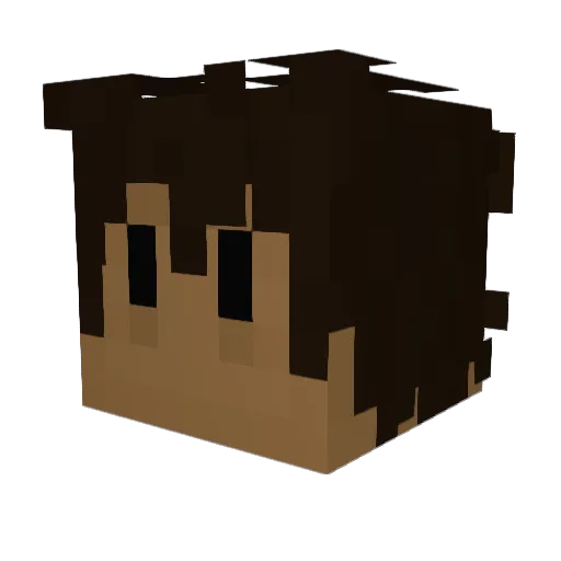 krzysieksn Minecraft avatar head, 3D render