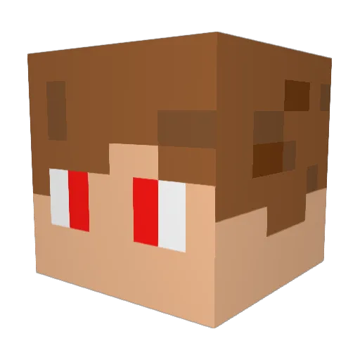 krzysmal13 Minecraft avatar head, 3D render