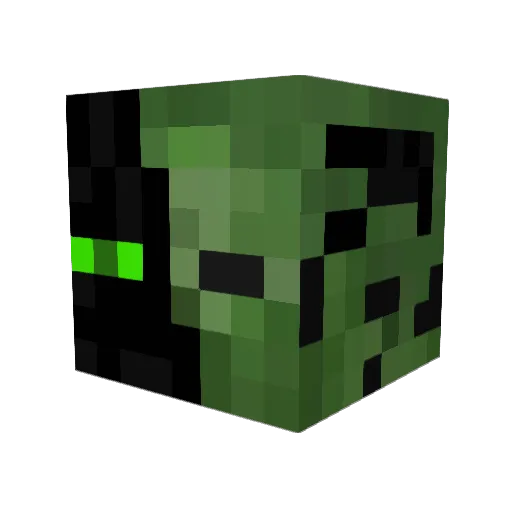 krzysmp3 Minecraft avatar head, 3D render
