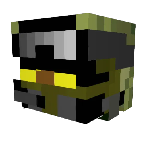 ks4222 Minecraft avatar head, 3D render