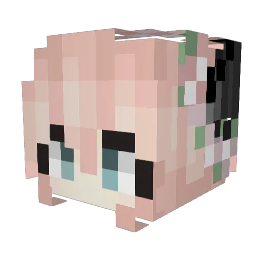 ks79 Minecraft avatar head, 3D render