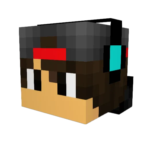 ksa909 Minecraft avatar head, 3D render
