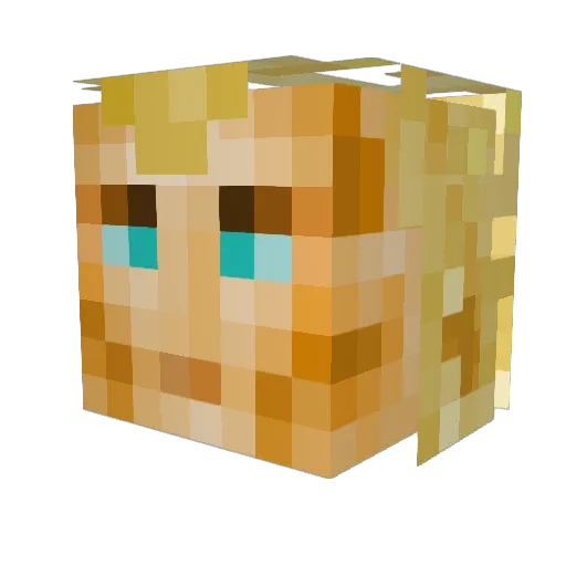 ksawiuszek Minecraft avatar head, 3D render