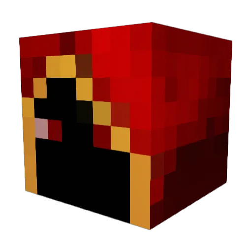 kschlosser Minecraft avatar head, 3D render