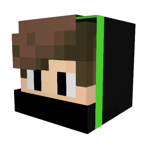 kscraftyguy1 Minecraft avatar head, 3D render