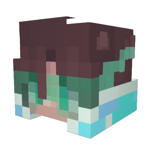 ksdesign Minecraft avatar head, 3D render
