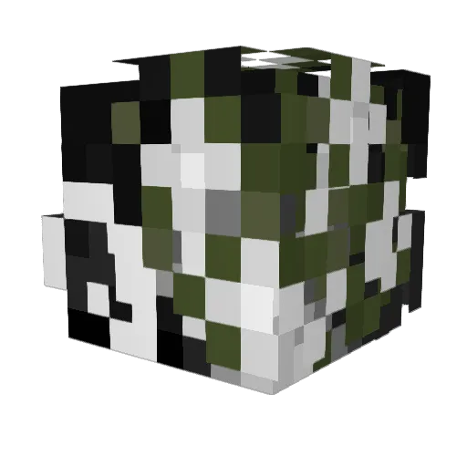 kselz Minecraft avatar head, 3D render