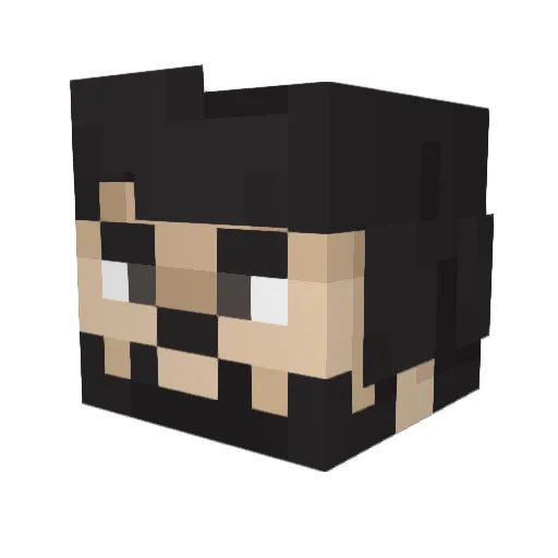 kseonity Minecraft avatar head, 3D render